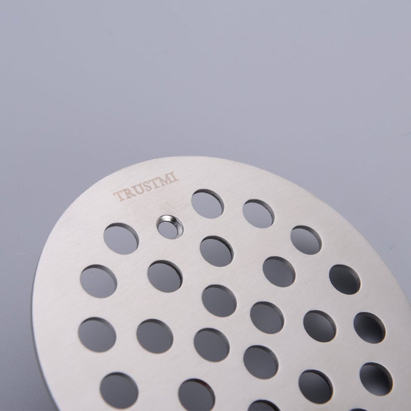 TRUSTMI 4 1/4-inch Screw-in Shower Drain Grate Replacement Cover, Brushed Stainless - Image 4